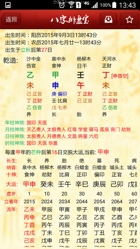 (新派八字2020) 新派八字排盘免费手机软件